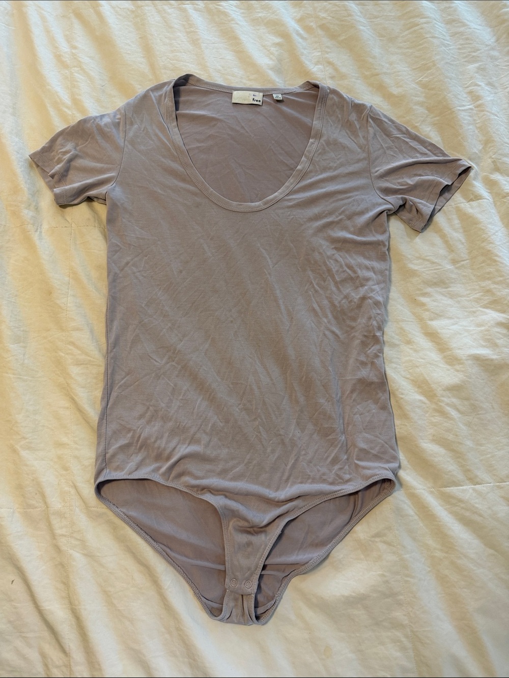 Wilfred Scoop Neck Bodysuit in Mauve